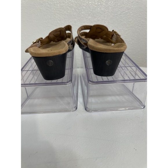 Vionic Snake Print Wedge Sandals Adjustable Buckle Straps Comfortable Size 9 - Picture 3 of 7